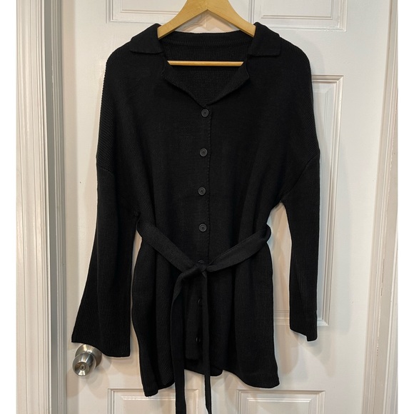 Cardigan with belt - Picture 5 of 6